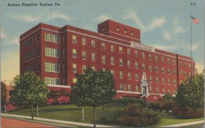 Postcard Easton Hospital Easton PA