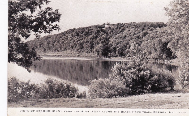 Illinois Oregon Stronghold From The Rock River Along The Black Hawk Trail Rea...