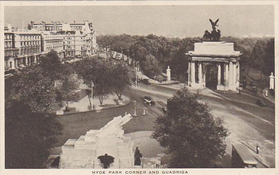 London Hyde Park Corner and Quadriga Tuck