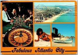 1993 Fabulous Atlantic City New Jersey Casino Beach Resort Hotel Posted Postcard