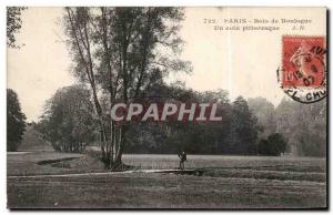 Paris Old Postcard Bois de Boulogne A picturesque corner