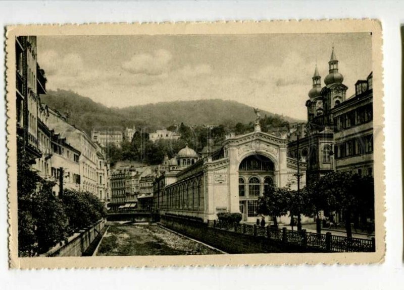 3108688 CZECHIA spa city KARLOVY VARY Vridelni kolonada Vintage