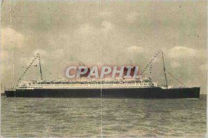 Postcard Modern Transatlantic Liberte Line Southapion Le Havre New York Ship