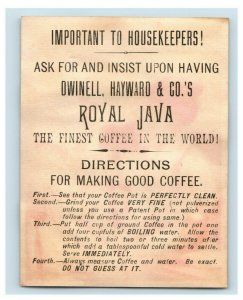 1880's Dwinell Hayward Royal Java Coffee Children Cat Dog Lot Of 5 P193 