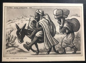 Mint Type Of Nord Africans Serie Picture Postcard Family Travel