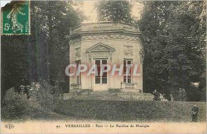 Old Postcard Versailles park the Music Pavilion