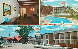 LA, New Orleans, Louisiana, Howard Johnson Motor Lodge, Swimming Pool, 60s Cars