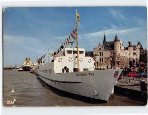 Postcard m/s Flandria XVI, Antwerp, Belgium