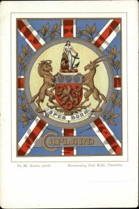 Paul Kohl Chemnitz Lapland Heraldic Emblems Insignia c1910 Postcard