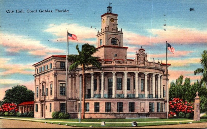 Florida Coral Gables City Hall 1954