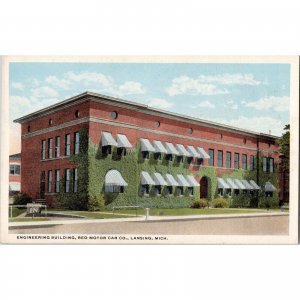 REO MOTOR CAR COMPANY Original Antique Postcard c.1918 - Engineering Building