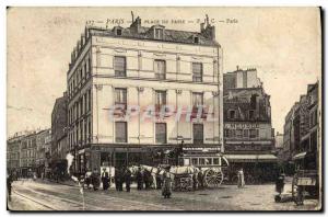 Old Postcard Paris Place De Passy Caleche