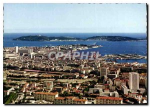 Old Postcard Reflections of the French Riviera Panoramic view of Toulon and t...