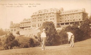 Asheville North Carolina Grove Park Inn Golf Course Real Photo Postcard AA72729