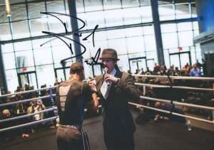 David Diamante Boxing Ring Announcer 12x8 Hand Signed Photo