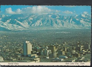 America Postcard - Aerial View of Salt Lake City, Utah RR4205