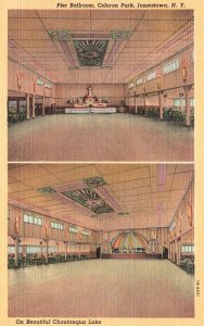 Vintage Postcard Pier Ballroom Interior Venue Celeron Park Jamestown New York NY