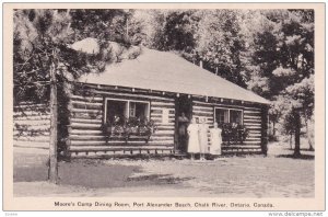 CHALK RIVER, Ontario, Canada; Moore´s Camp Dining Room, Port Alexander Beach...