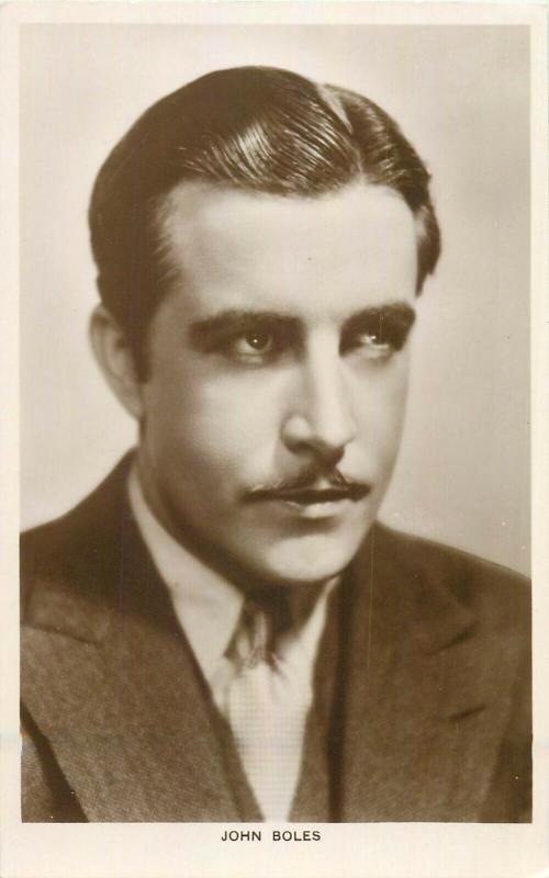 Actor John Boles real photo postcard