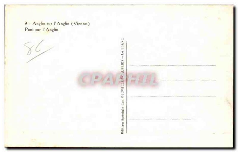 Postcard Old Angles on & # 39Anglin Bridge on & # 39Anglin