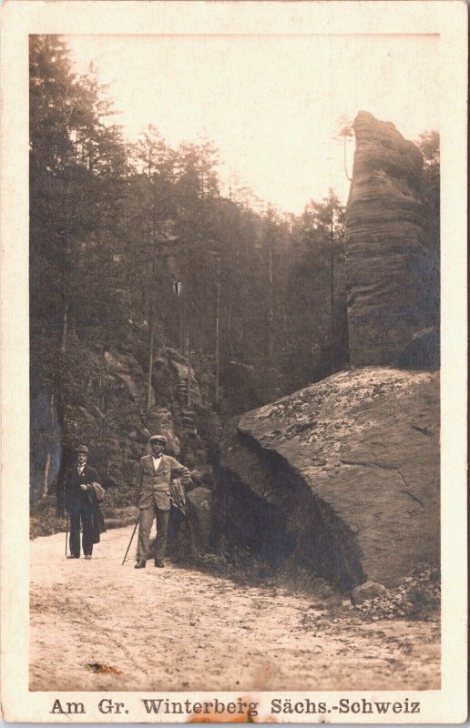 Germany Am Gr. Winterberg Sächs Schweiz Vintage RPPC 03.18