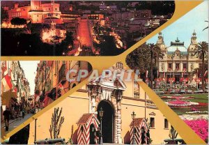 Postcard Modern SUN OF THE FRENCH RIVIERA MONACO The Prince Palace seen at ni...