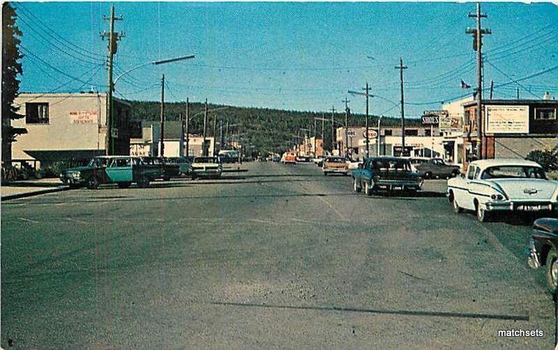 ONTARIO, CANADA Main Street Superior Highway 1572 postcard