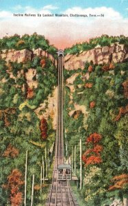 Vintage Postcard Inclined Railway Up Lookout Mountain Chattanooga Tennessee TN