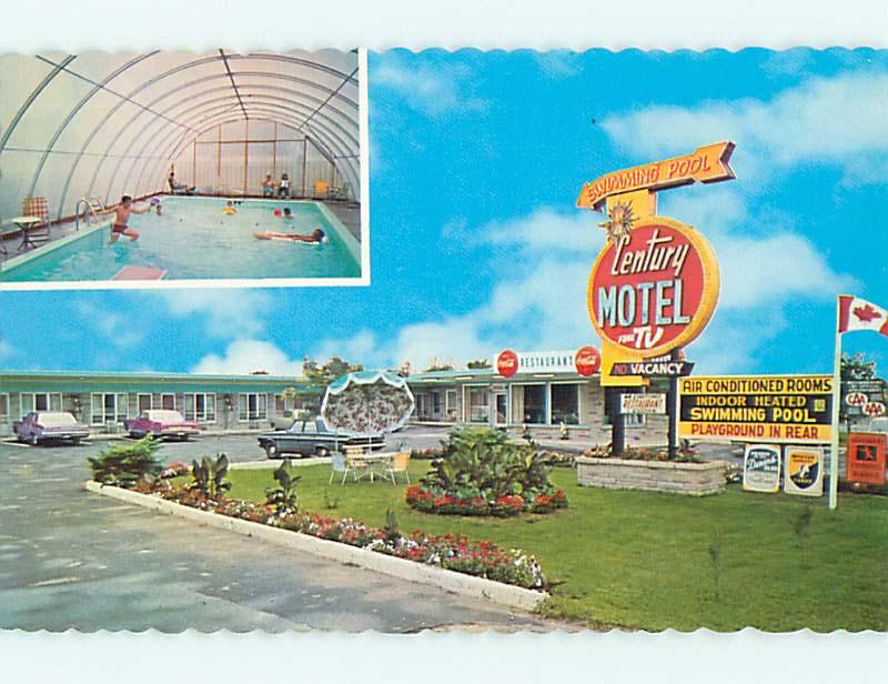 Unused Pre-1980 OLD CARS & CENTURY RESTAURANT IN CORNWALL ON CANADA s6755