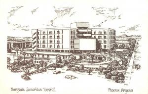 PHOENIX, AZ Arizona  MARYVALE SAMARITAN HOSPITAL   Artist's Rendition Postcard