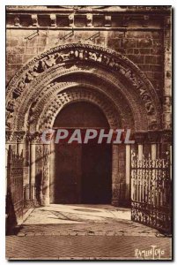 Postcard Old Cognac Romanesque portal of the church Saint Leger