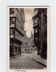 Postcard Blick auf Römer Alter Markt Frankfurt Germany