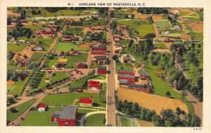 WEAVERVILLE, NC North Carolina  AERIAL VIEW~Homes  Buncombe Co  c1940's Postcard