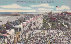 Florida Daytona Beach View From Oceanfront Park  Curteich