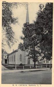 BALDWIN, NY  New York          M.E. CHURCH-Long Island          Postcard