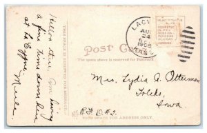 LA CYGNE, Kansas KS ~ HIGH SCHOOL Linn County 1908 Postcard 