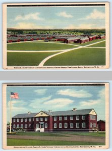 2 Postcards MARTINSBURG, WV~ Newton Baker VETERANS HOSPITAL Administration 1940s