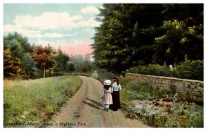Massachusetts Greenfield  Road in Highland Park