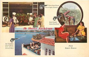 Advertising Linen Postcard, Pan American World Airways, PAA Guest Houses