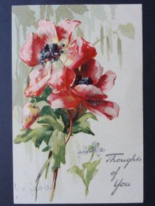 Poppy Postcard: POPPY 'Thoughts of You' c1902 UB by R. Tuck - Donation to R.B.L.