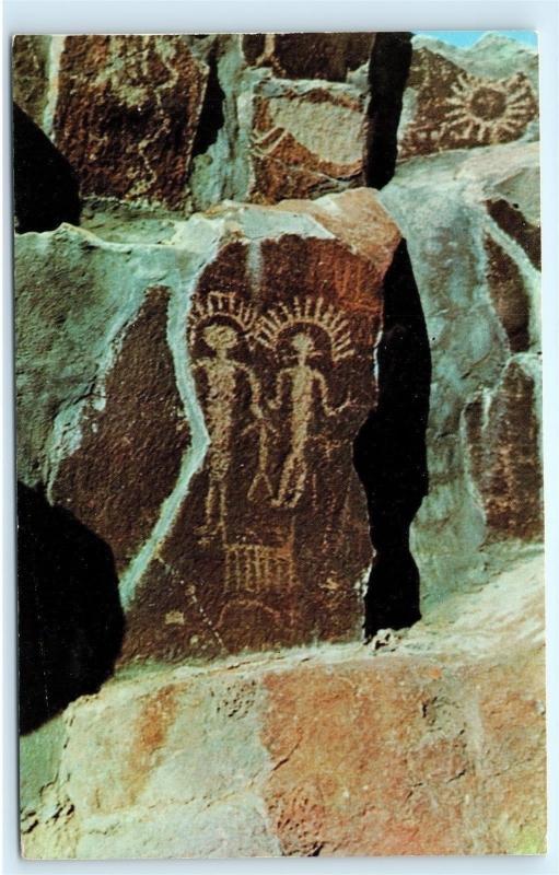 *Ancient Rock Drawings Columbia River Cliffs Ginkgo Petrified Forest Museum B84