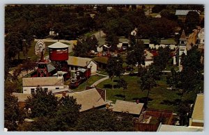 Village Green, Pioneer Village, Minden, Nebraska, 1966 Aerial View Postcard