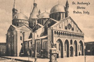 Vintage Postcard St. Anthony's Shrine Pontifical Basilica Church Padua Italy