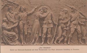 Johannes Schilling Denkmal Dresden Der Abschied Statue Sculpture Postcard