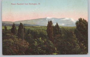 State View~Air View Mount Mansfield @ Burlington Vermont~Vintage Postcard