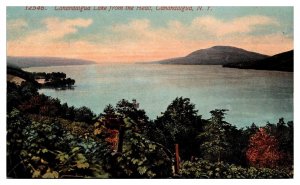 Antique Canandaigua Lake from the Head, Canandaigua, NY Postcard