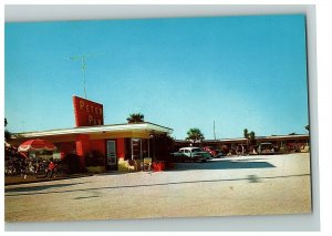 1950s-60s Postcard Peter Pan Motel Daytona Beach Florida Chrome Un Posted 