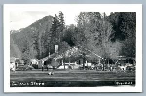 SOL DUC STORE WA vintage REAL PHOTO POSTCARD RPPC