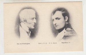 P2532, old postcard portraits duc de wellington, napolean