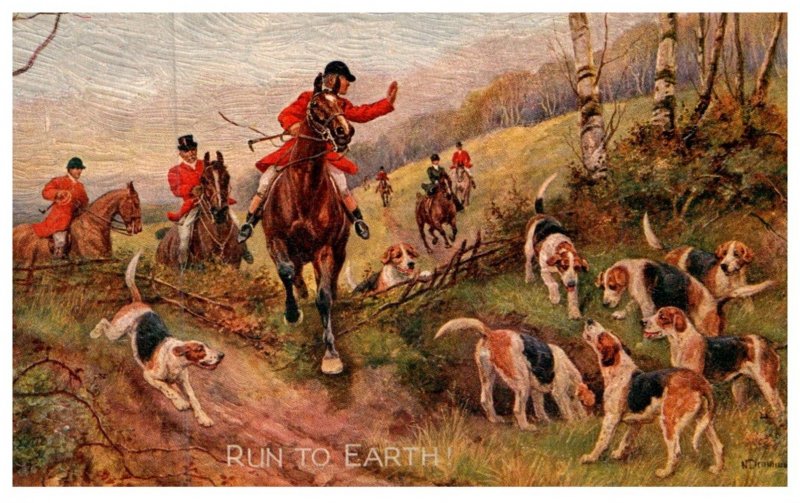 Dog  ,  Run to Earth  , ( Fox Hunt )